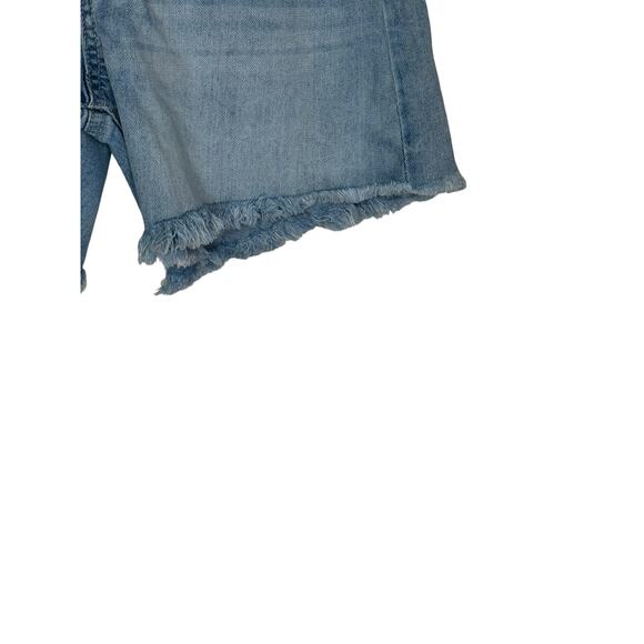 Rewash Women's Shorts Vintage Reunion Bermuda Distressed Raw‎ Hem Denim 1/25 - Picture 3 of 7
